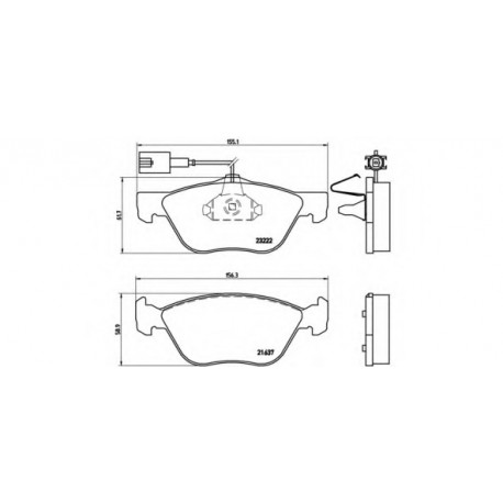 Σετ Τακάκια BREMBO P23116