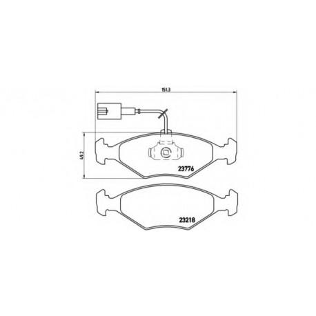 Σετ Τακάκια BREMBO P23122