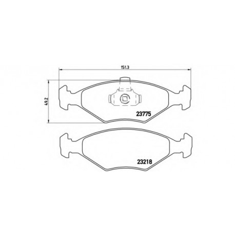 Σετ Τακάκια BREMBO P23123