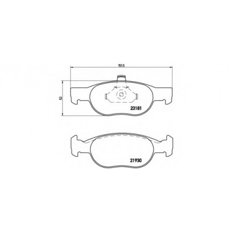 Σετ Τακάκια BREMBO P23125