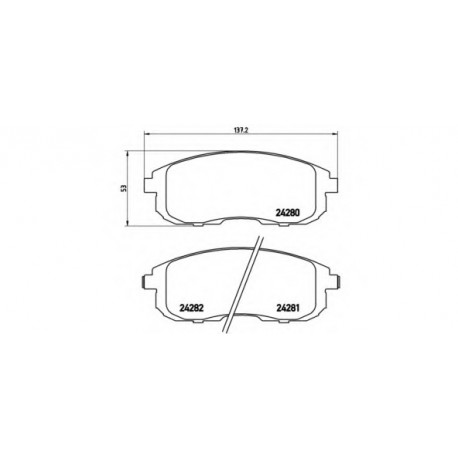 Σετ Τακάκια BREMBO P23126