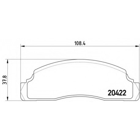 Σετ Τακάκια BREMBO P24009