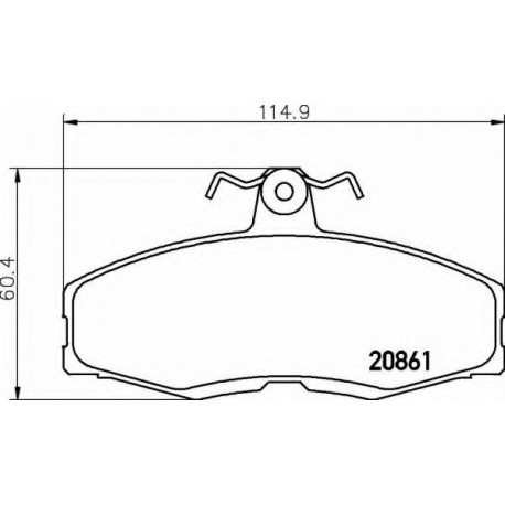 Σετ Τακάκια BREMBO P24013