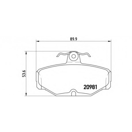 Σετ Τακάκια BREMBO P24018