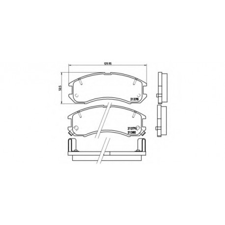 Σετ Τακάκια BREMBO P24024