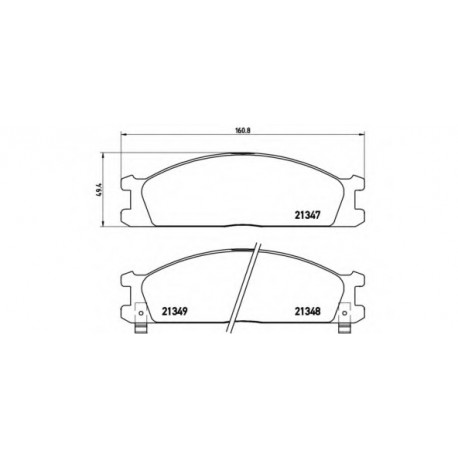 Σετ Τακάκια BREMBO P24026