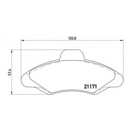 Σετ Τακάκια BREMBO P24029