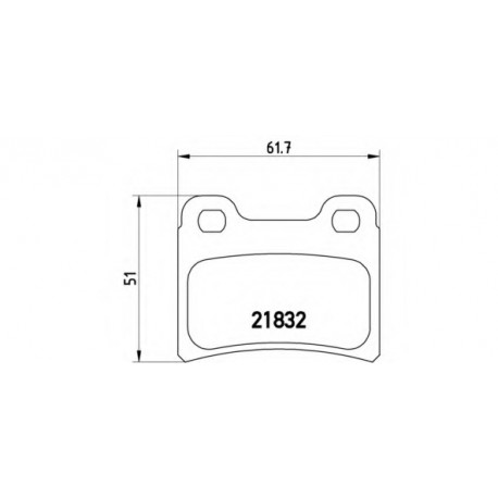 Σετ Τακάκια BREMBO P24030