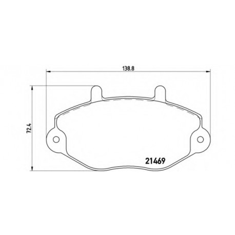 Σετ Τακάκια BREMBO P24033