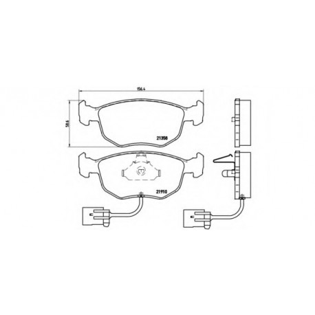 Σετ Τακάκια BREMBO P24035