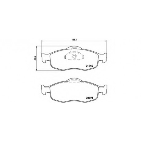 Σετ Τακάκια BREMBO P24037