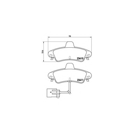 Σετ Τακάκια BREMBO P24038