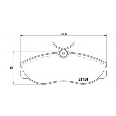 Σετ Τακάκια BREMBO P24039