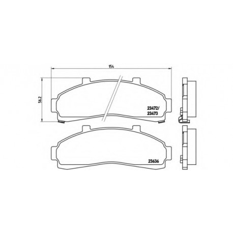 Σετ Τακάκια BREMBO P24041