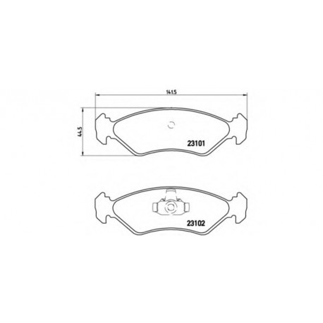 Σετ Τακάκια BREMBO P24044