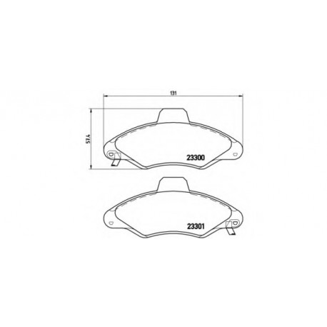 Σετ Τακάκια BREMBO P24045