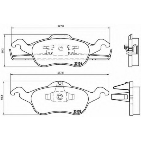 Σετ Τακάκια BREMBO P24046