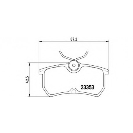 Σετ Τακάκια BREMBO P24047