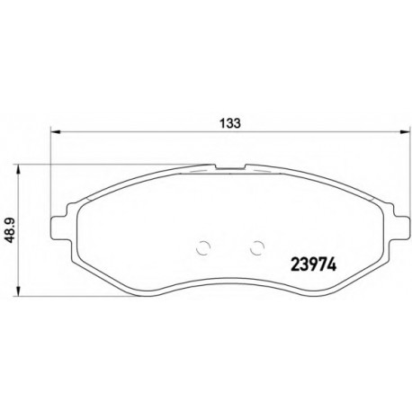 Σετ Τακάκια BREMBO P24048
