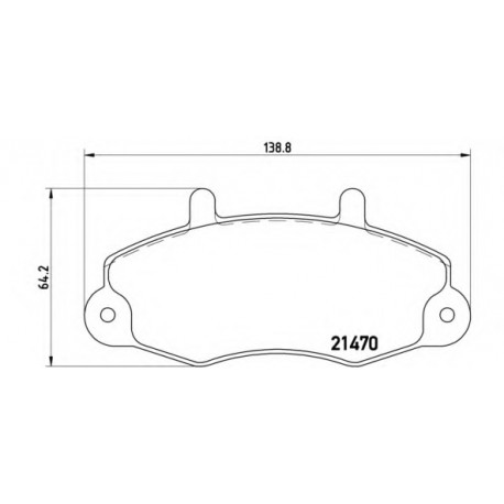 Σετ Τακάκια BREMBO P24049
