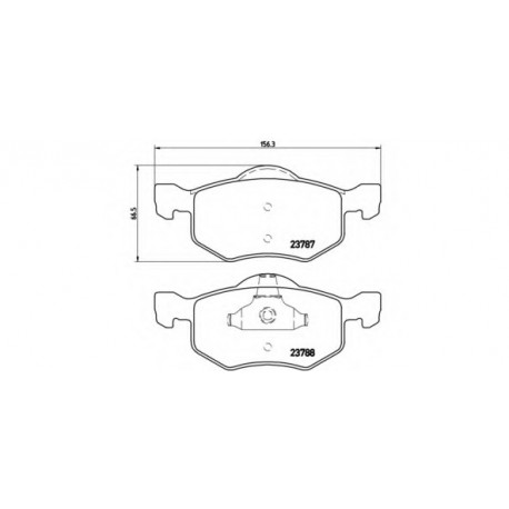 Σετ Τακάκια BREMBO P24056
