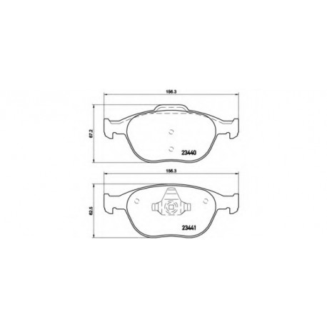 Σετ Τακάκια BREMBO P24058