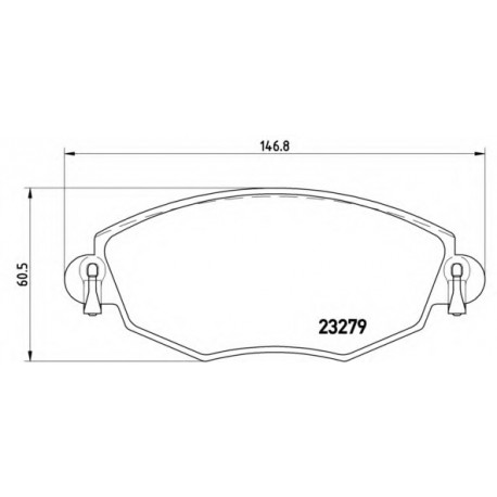 Σετ Τακάκια BREMBO P24060