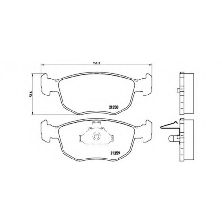 Σετ Τακάκια BREMBO P24069