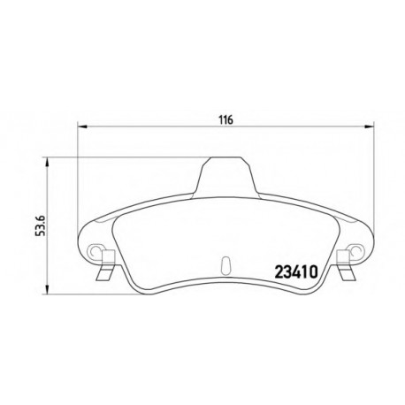 Σετ Τακάκια BREMBO P24070