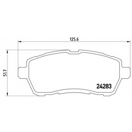 Σετ Τακάκια BREMBO P24072