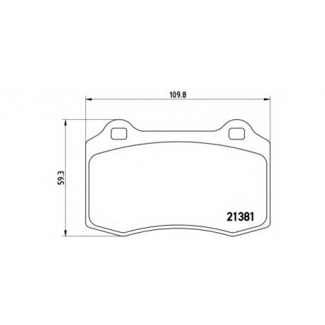 Σετ Τακάκια BREMBO P24073