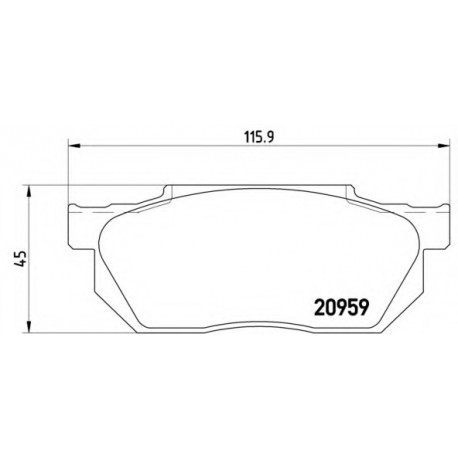 Σετ Τακάκια BREMBO P28006