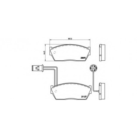 Σετ Τακάκια BREMBO P28009