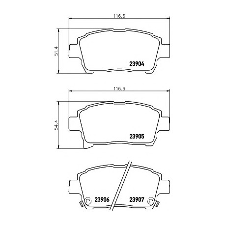 Σετ Τακάκια PAGID T1404