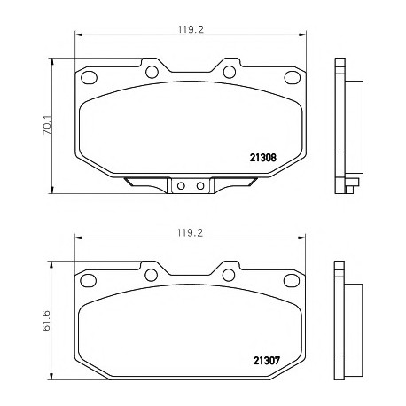 Σετ Τακάκια PAGID T3055